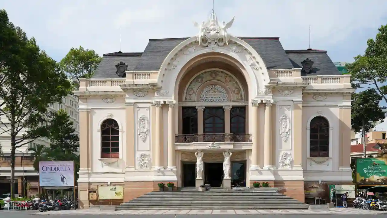 Saigon Opera House French colonial architecture in Ho Chi Minh City